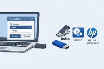 Выбор программы для форматирования USB-флешки в NTFS или FAT32.